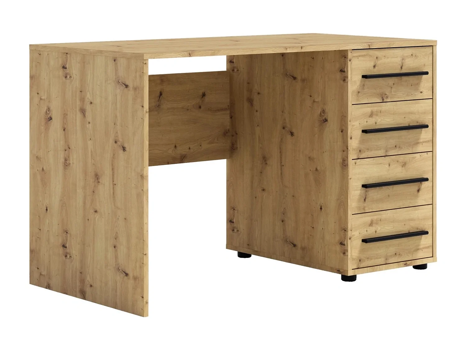 Bureau Modena 120 cm - Artisan Eiken (4 lades)