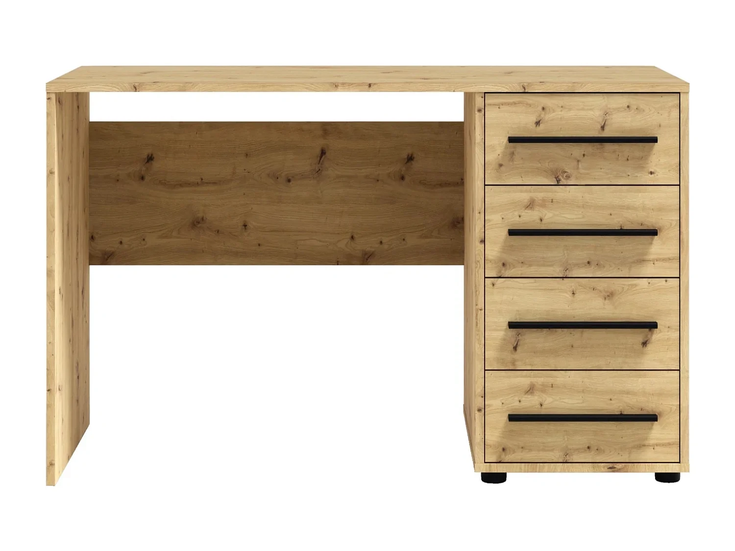 Bureau Modena 120 cm - Artisan Eiken (4 lades)