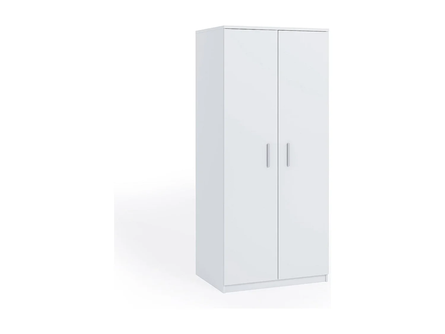 Armoire 2 portes Tamiza 90 cm - Blanc (Penderie et étagères)