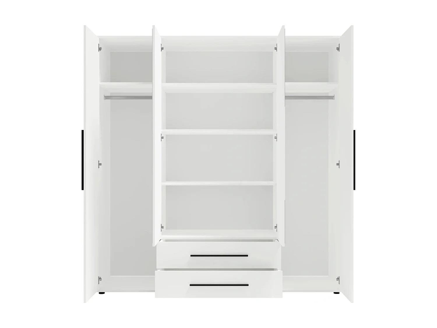 Armoire dressing Modena 200 cm - Chêne Artisan avec miroir et tiroirs