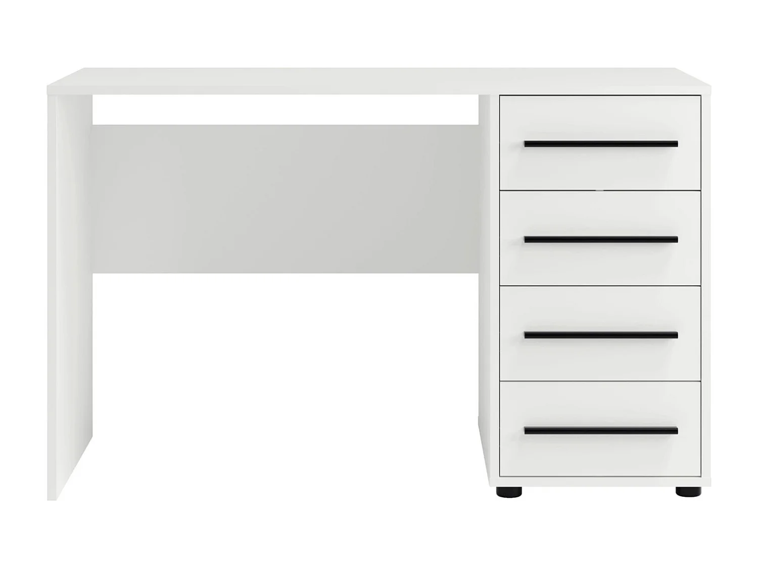 Bureau Modena 120 cm - Mat Wit (4 lades)