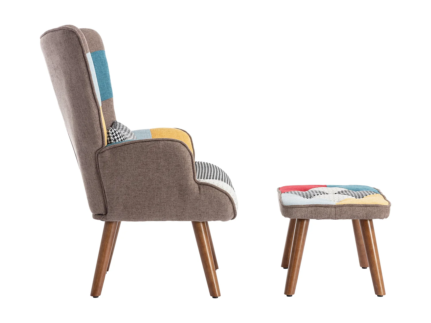 Fauteuil de détente assorti avec repose-pieds - Pour salon , chambre