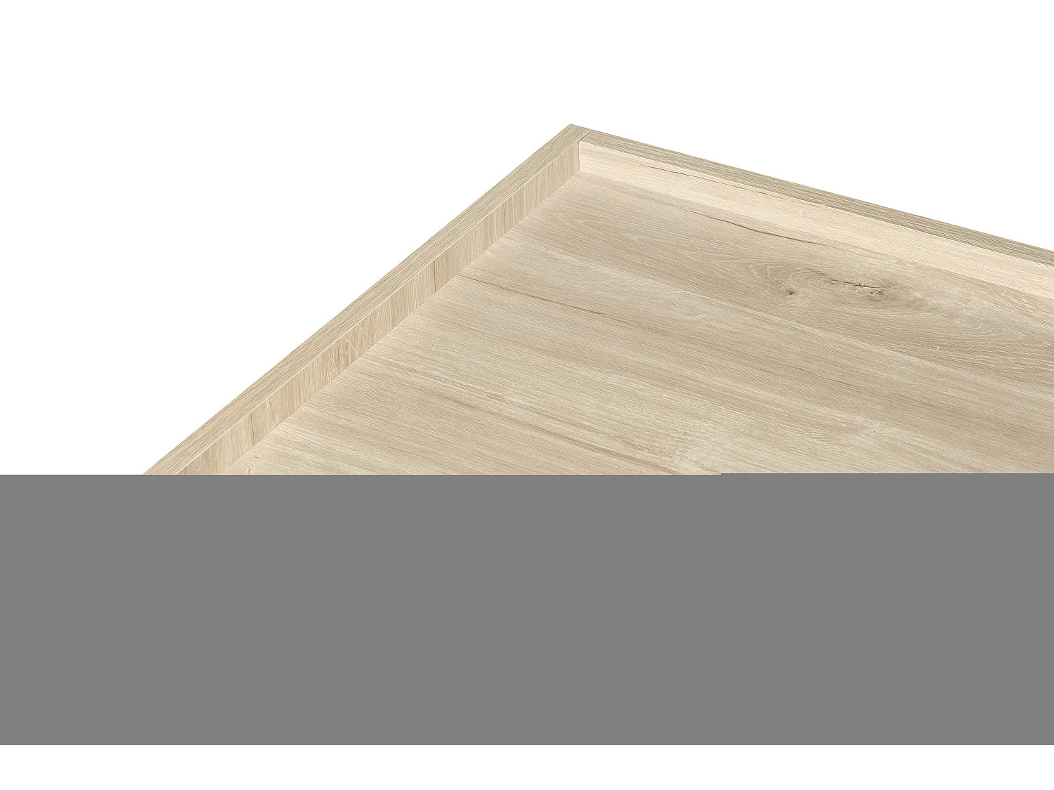 TV-meubel met 3 deuren, 160 x 40 x 47 cm - Opengewerkt design - Natuurlijke houtkleur