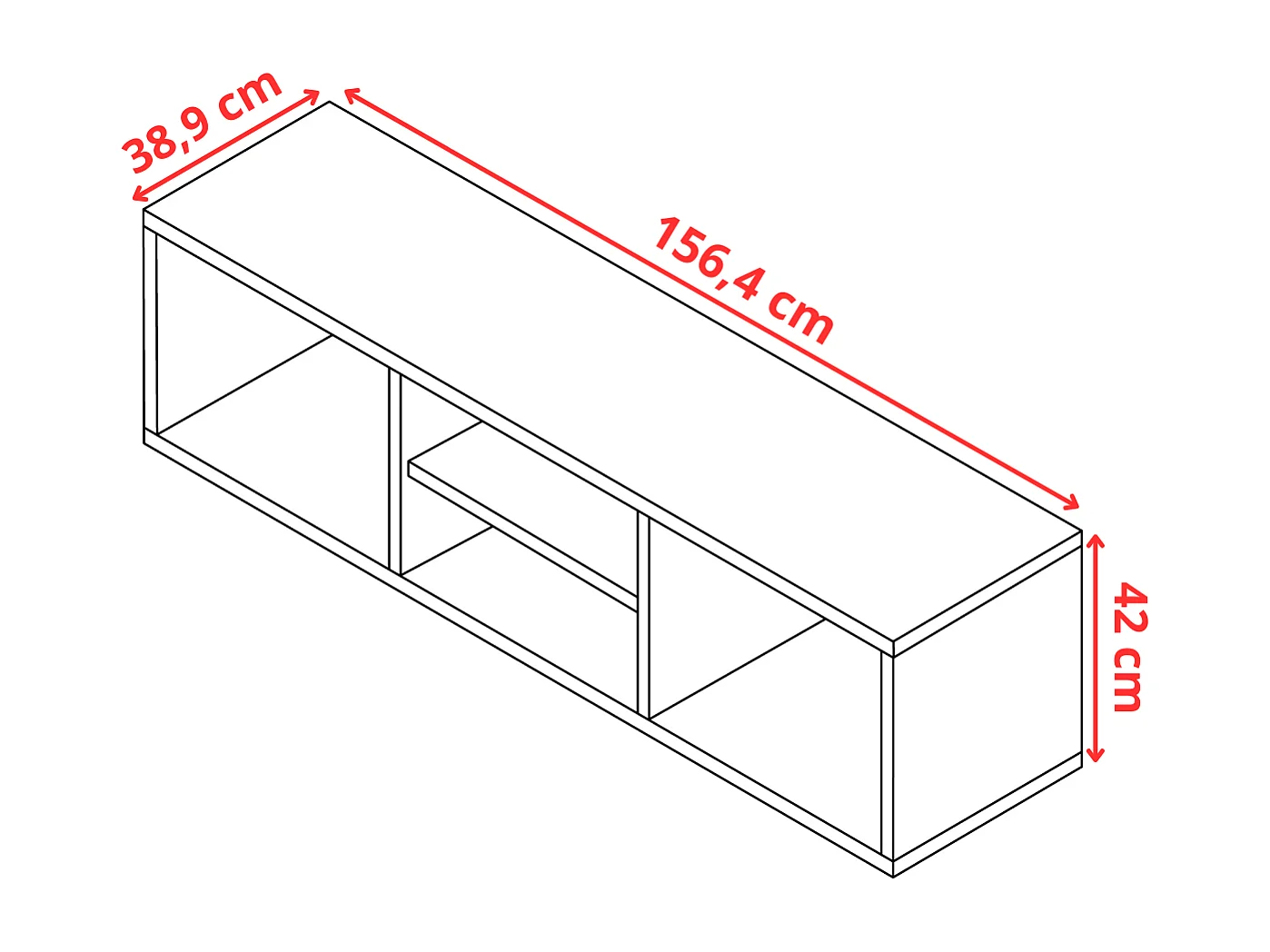 Armoire trois portes avec miroir MODÈLE 1 COSTA 3D BLANCHE avec surmeuble