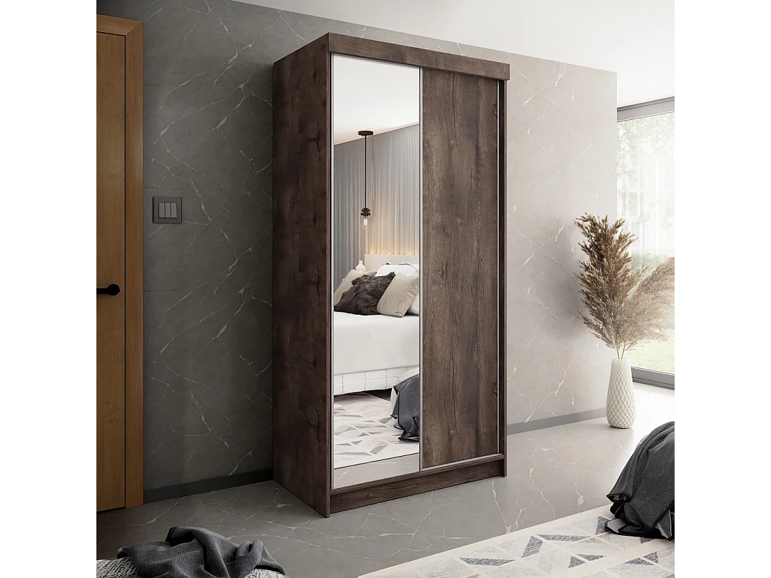 Armoire coulissante TOP B-23 150 frêne foncé