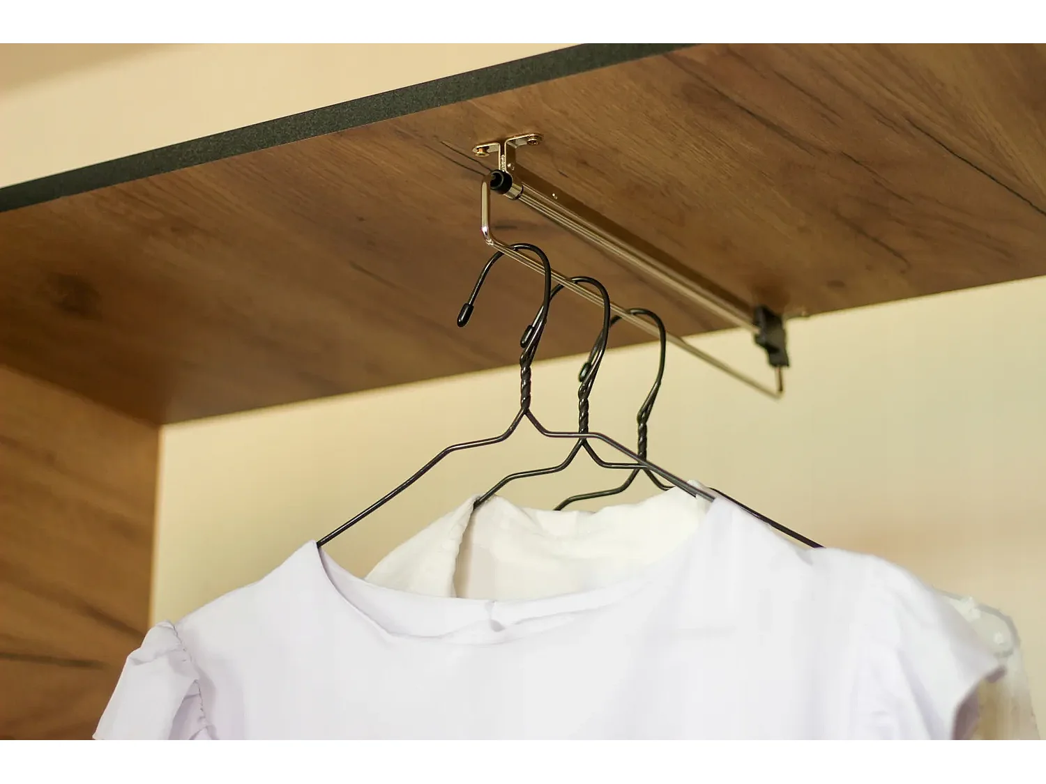 Armoire une porte DIOR chêne craft doré 1D avec surmeuble