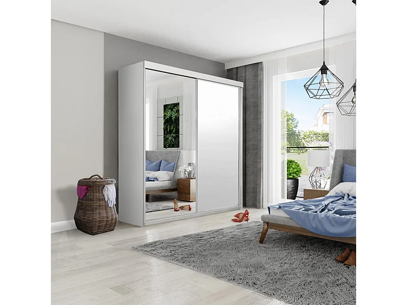 Armoire coulissante TOP B-23 150 blanche