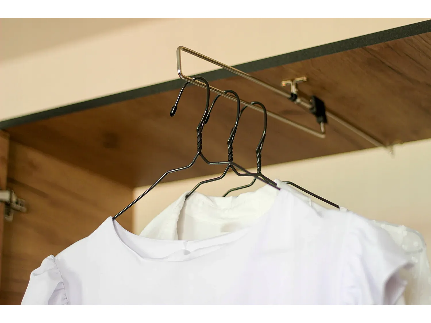 Armoire trois portes DIOR 157 3D chêne craft doré avec surmeuble