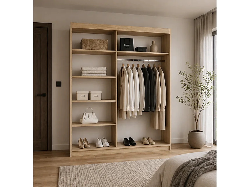 Schiebetürschrank TOP PLUS B-23 150 weiß