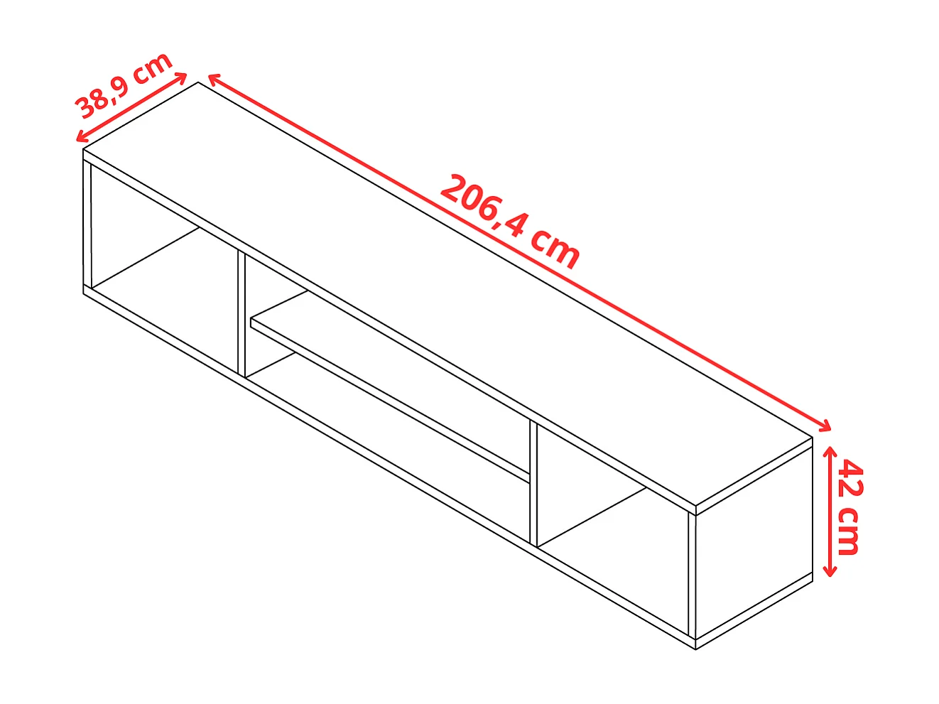 Armoire quatre portes avec miroir MODÈLE 1 COSTA 4D BLANCHE avec surmeuble