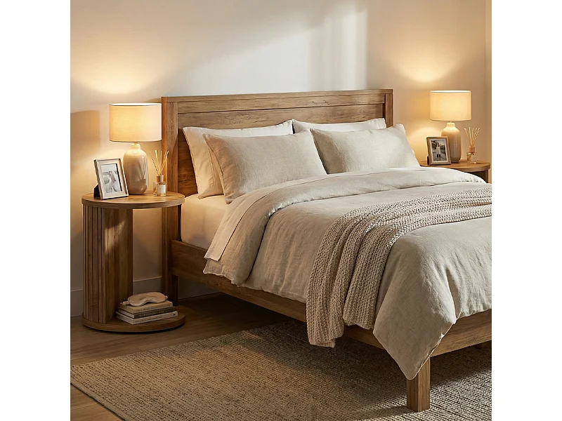 Table d'Appoint en C – Table de Canapé 2 Étages avec Rangement, Design Ovale pour Petit Espace et Chambre, 60x40x63 cm