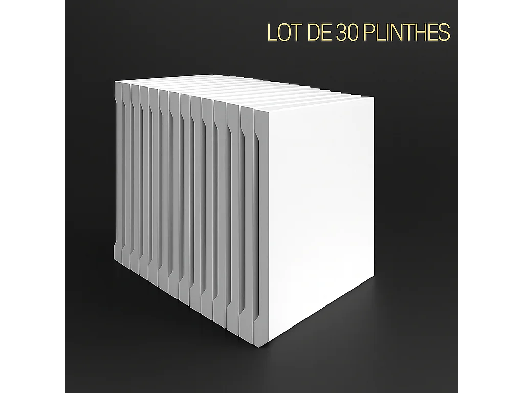 Plinthe peignable polymère Protocole Home 240 cm x 10 cm ép. 14 mm