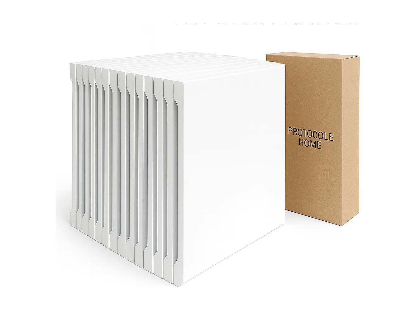Plinthe peignable en polymère 240 cm x 7 cm, finition mate