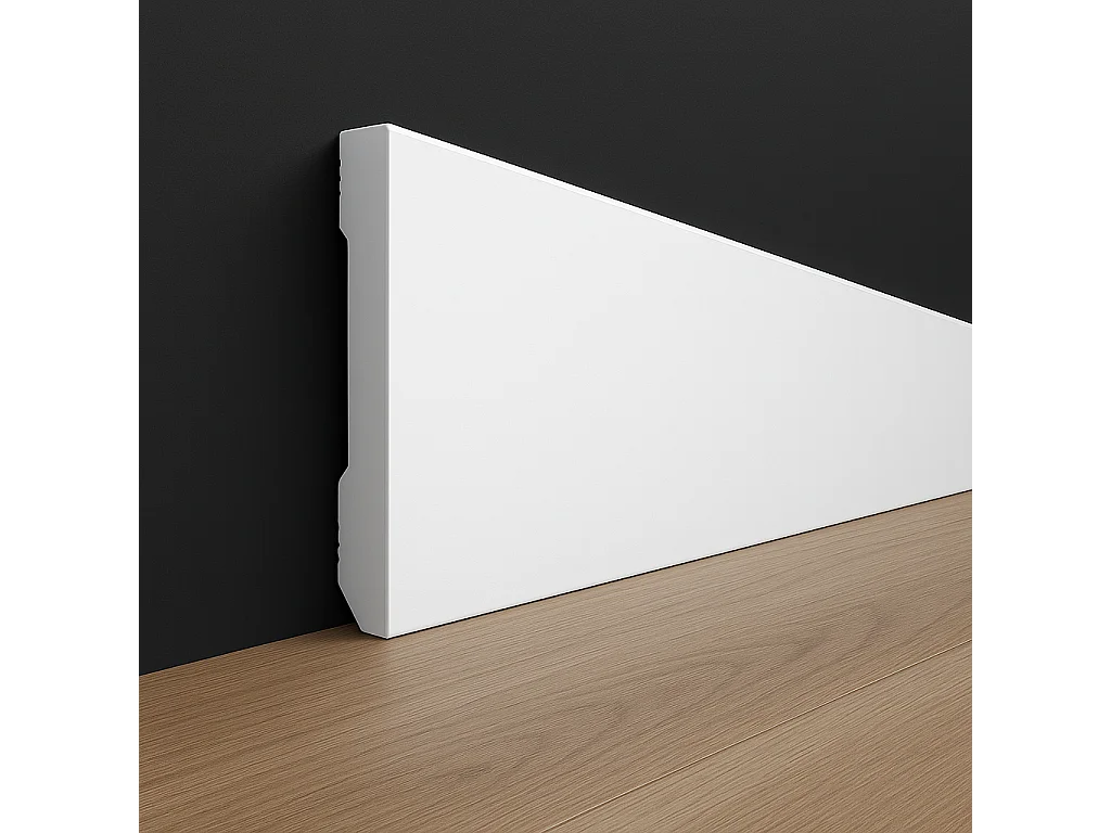 Plinthe peignable en polymère 240 cm x 7 cm, finition mate