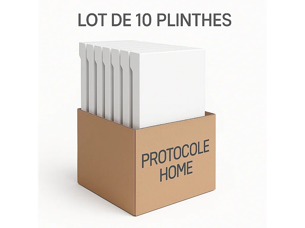 Plinthe peignable en polymère 240 cm x 7 cm, finition mate