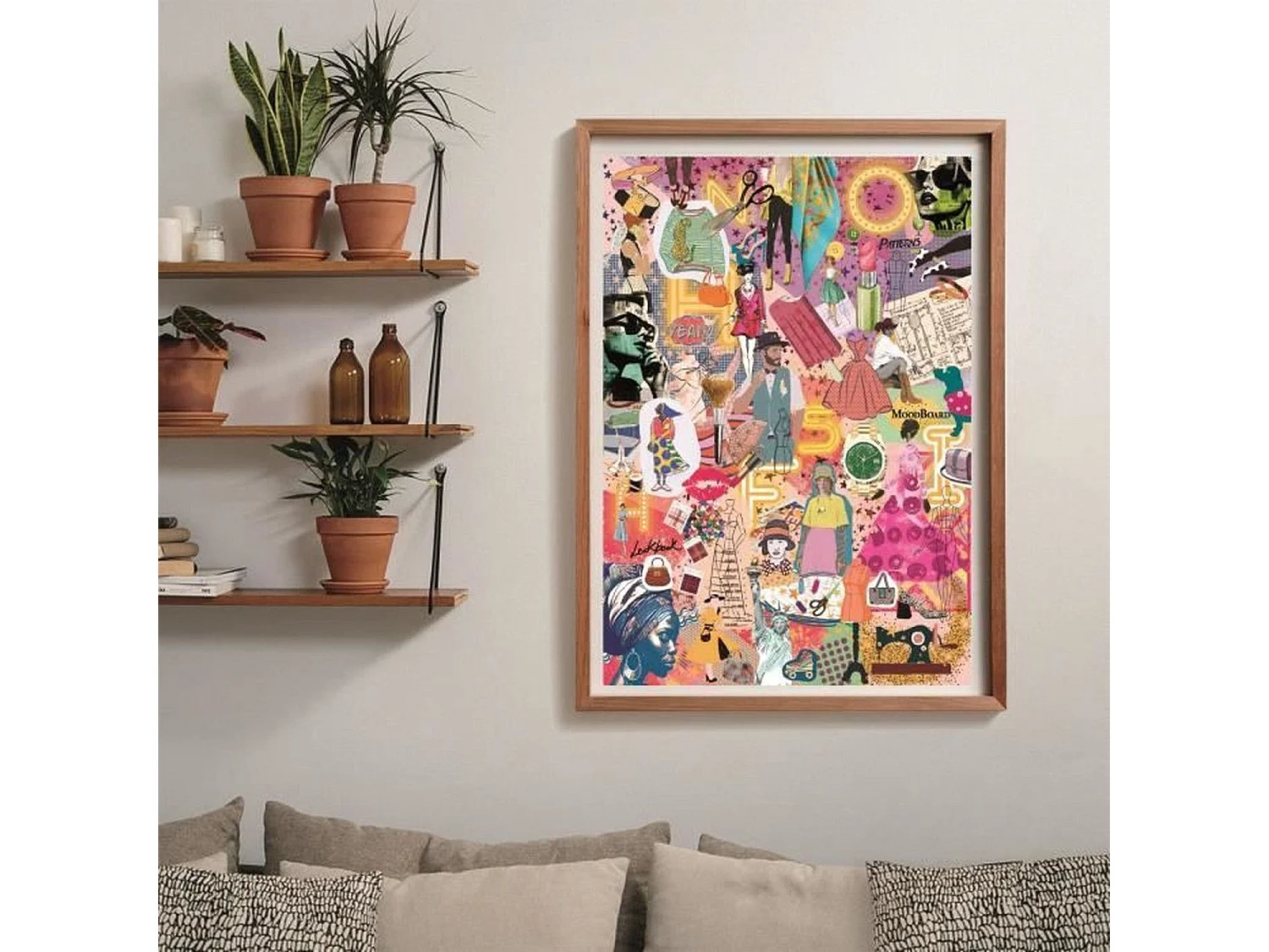 Quebra-cabeça 1000 peças Moda & Design multicolorido 70x50 cm com pôster, formato horizontal para adultos