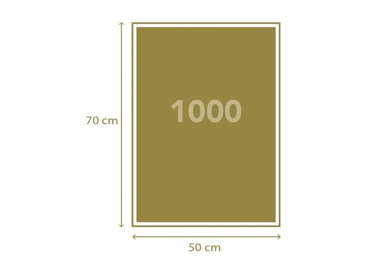Quebra-cabeça 1000 peças Moda & Design multicolorido 70x50 cm com pôster, formato horizontal para adultos