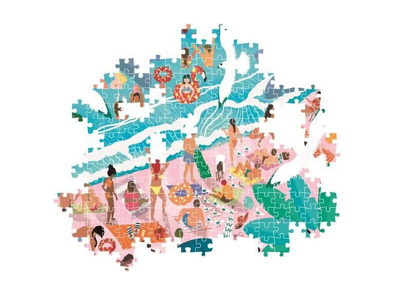 Puzzle Dimanche à la plage 1000 pièces