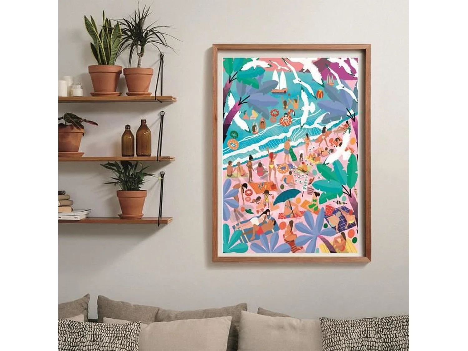 Puzzle Dimanche à la plage 1000 pièces