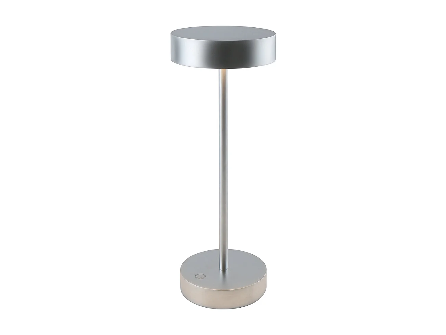 Lampe de table sans fil aluminium SANDY Chrome H33 cm
