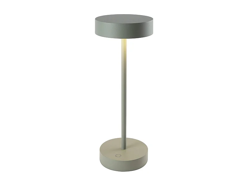 Lampe de table sans fil aluminium SANDY Vert H33 cm