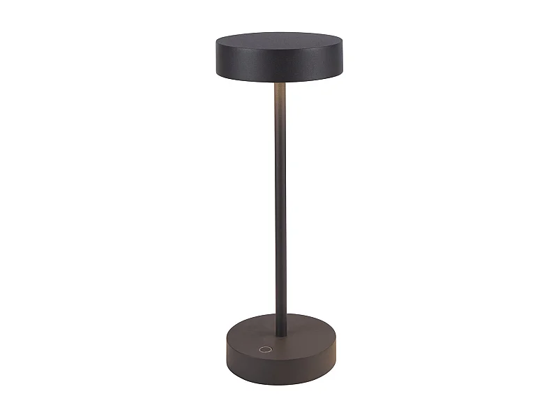 Lampe de table sans fil aluminium SANDY Noir H33 cm