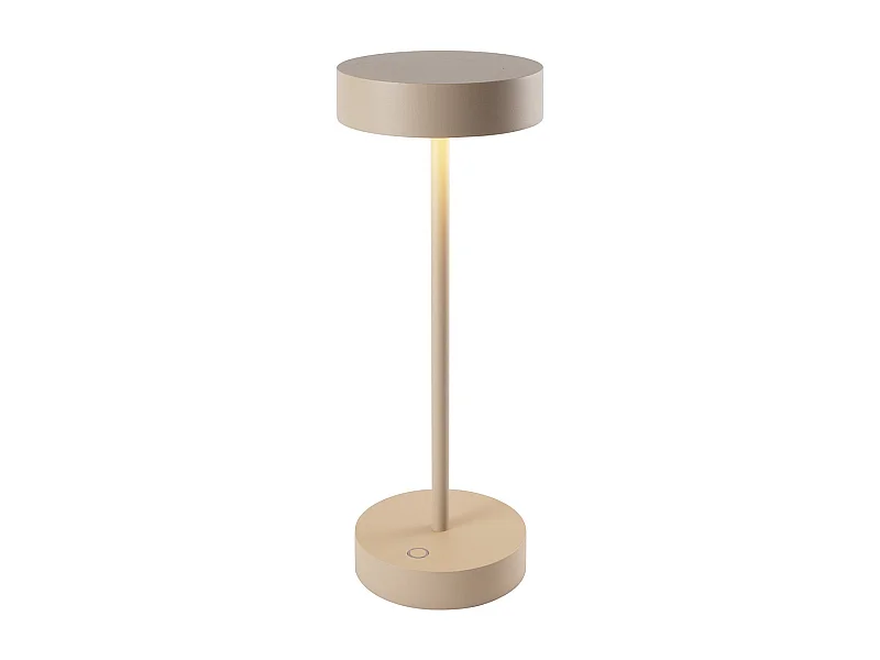 Lampe de table sans fil aluminium SANDY Sable H33 cm
