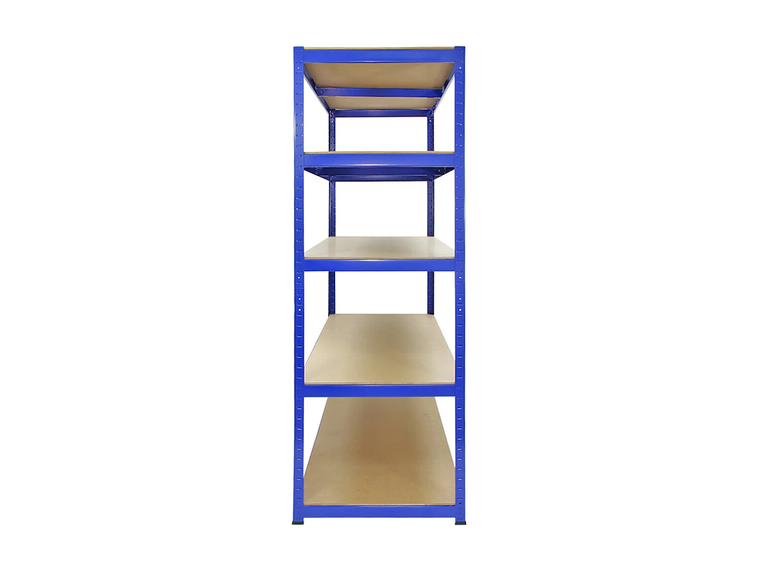 5 Scaffali T-Rax In Acciaio Senza Bulloni Blu 120cm