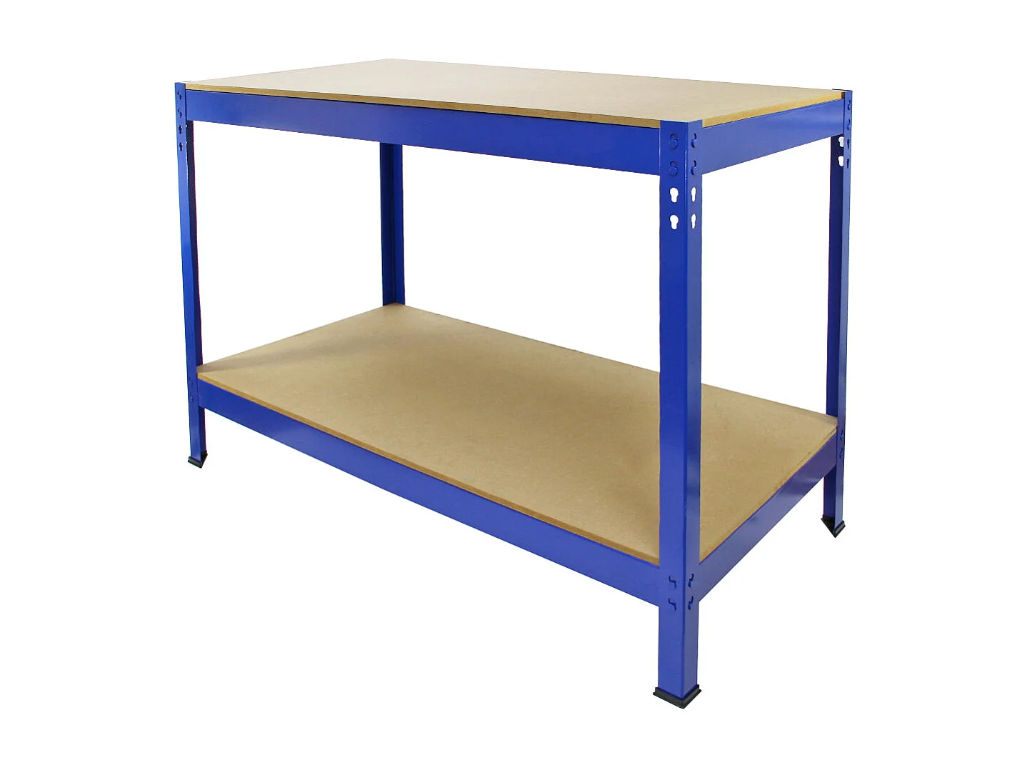 Scaffale da Garage ad Incastro Q-Rax - Blu - 2 Scaffali da 90cm e 3 Scaffali da 120cm con Martello