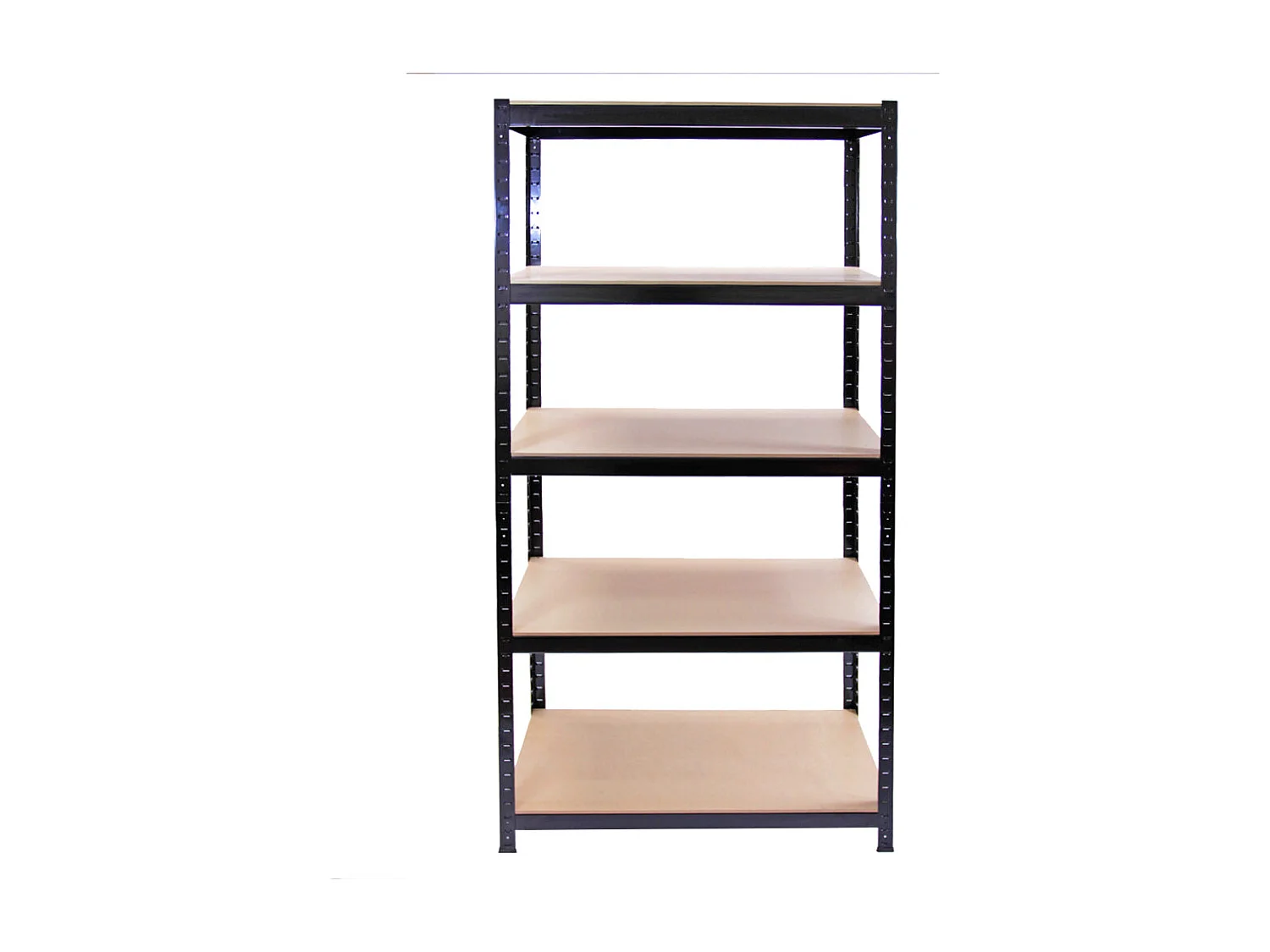 3 Scaffali T-Rax In Acciaio Senza Bulloni Neri 90cm