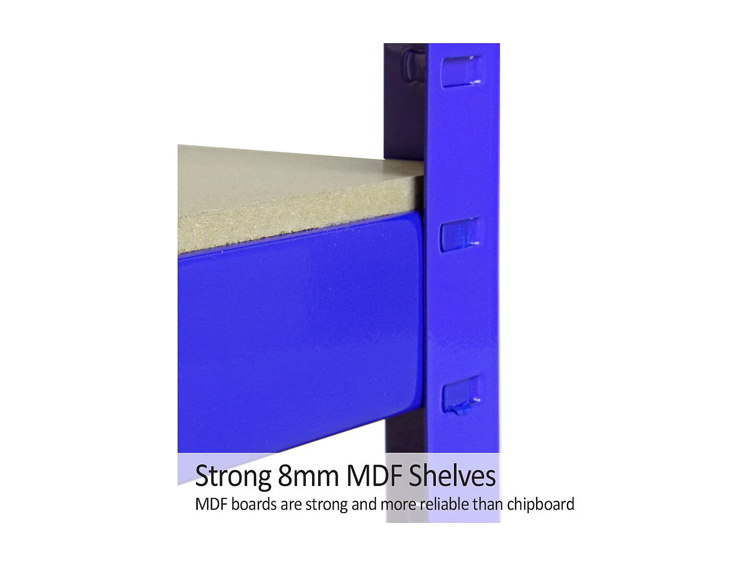 Scaffale T-Rax in Acciaio Senza Bulloni Blu 120cm