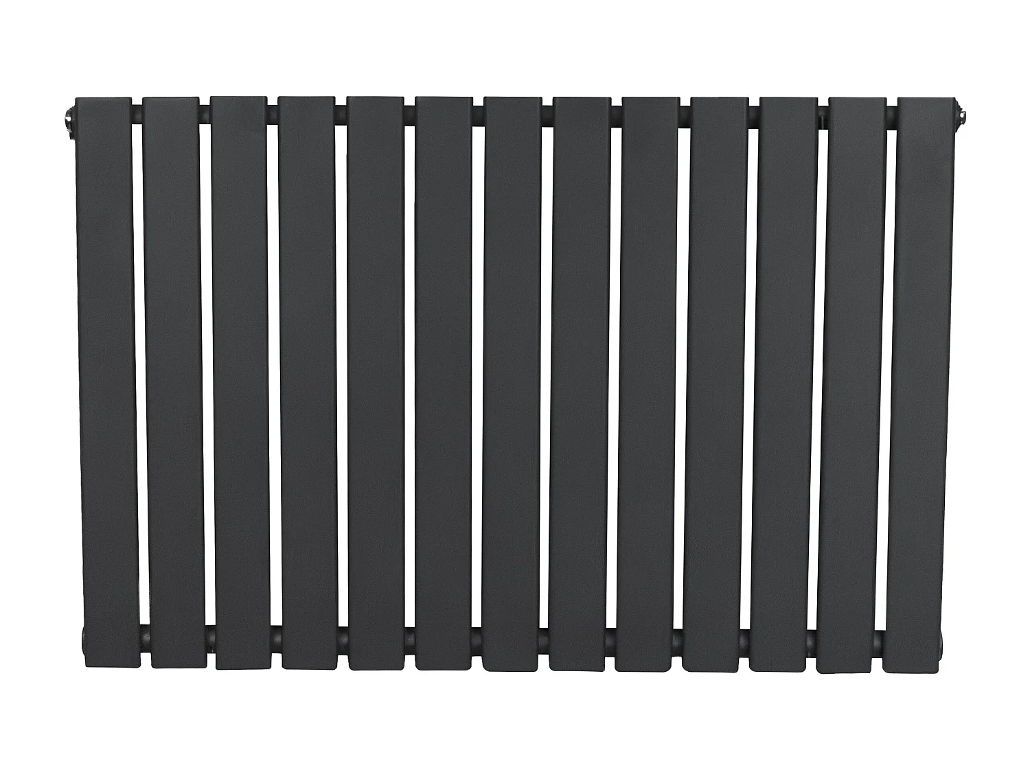 Horizontale Design Radiator Vlakke Panelen - 1 kolom - antraciet grijs - 600 x 910mm