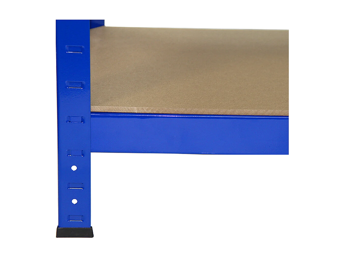 Scaffale da Garage ad Incastro T-Rax - Blu - 90cm x 45cm - 2 Pezzi e Banco da Lavoro Q-rax 120cm