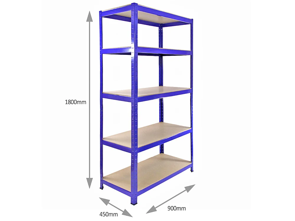 Pracovný stôl Monster Racking 2 x T-Rax 75 cm modrý a kovový
