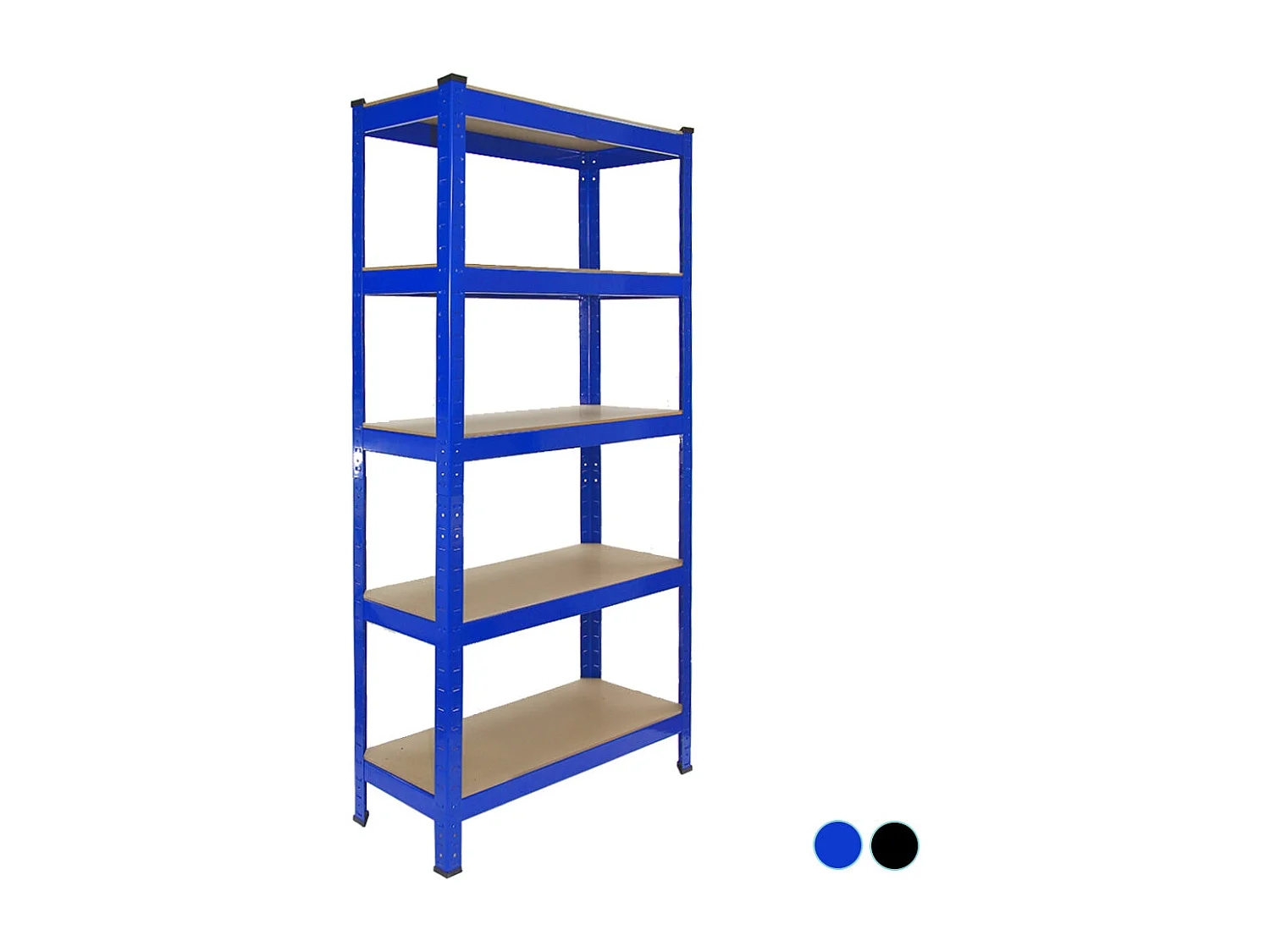 Scaffale da Garage ad Incastro T-Rax - Blu - 75cm x 30cm - 5 Pezzi con Martello