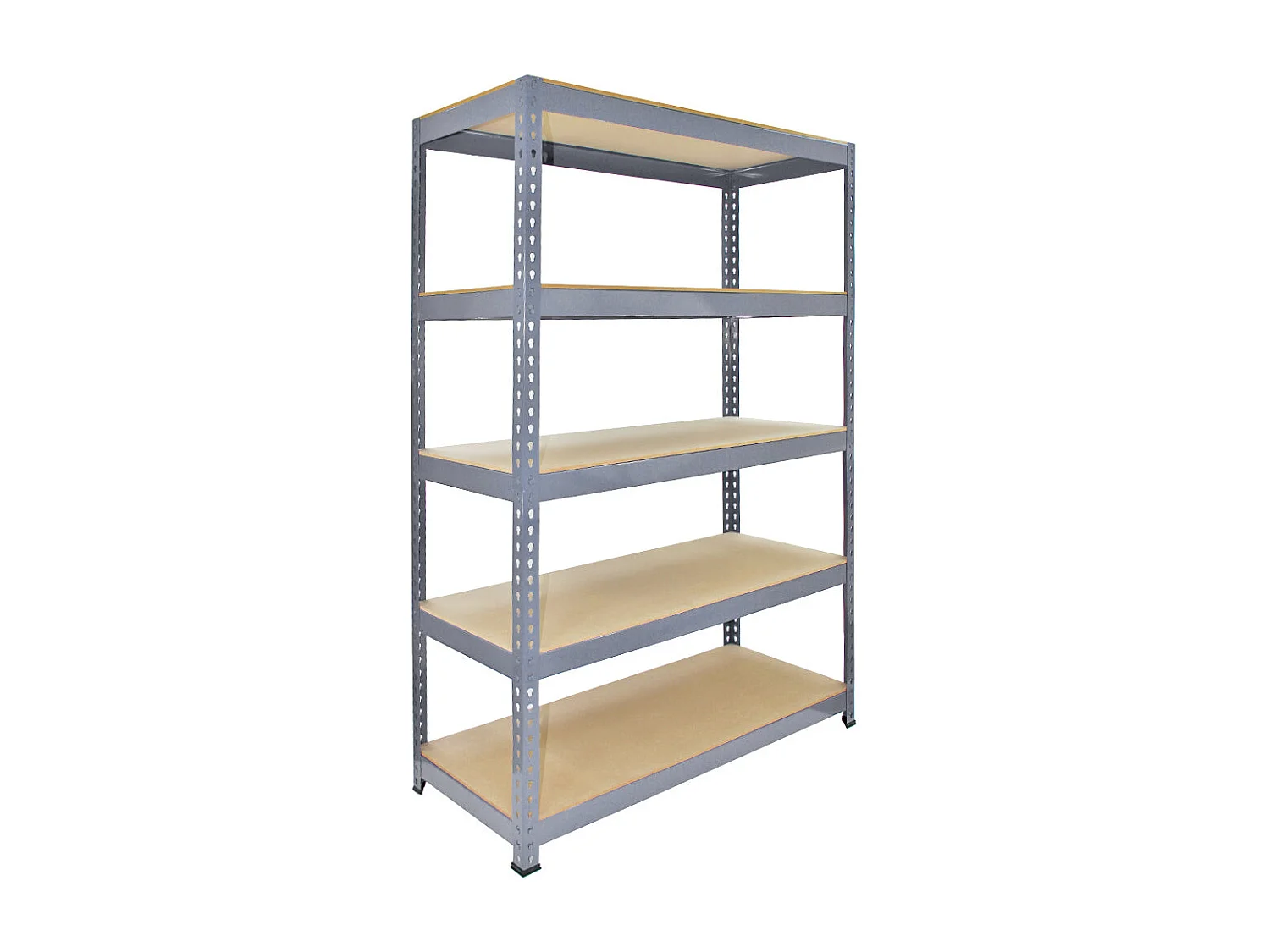 Scaffale da Garage ad Incastro Q-Rax - Grigio - 120cm x 50cm - 3 Pezzi con Martello