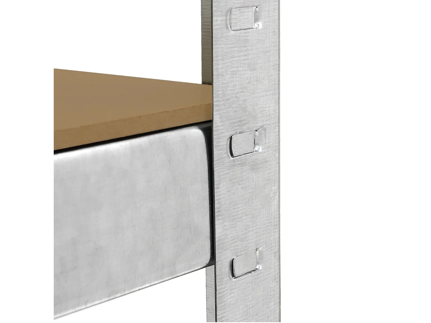 E-Rax Steckregal für die Garage, verzinkt – 90 cm x 40 cm