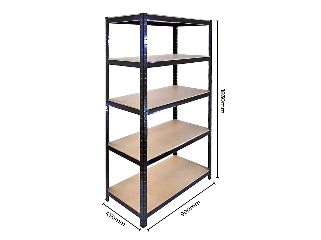 3 T-Rax Noires 180x90x45cm & Etabli Q-Rax Noir 120 x 60x 90cm - Capacité 4600KG