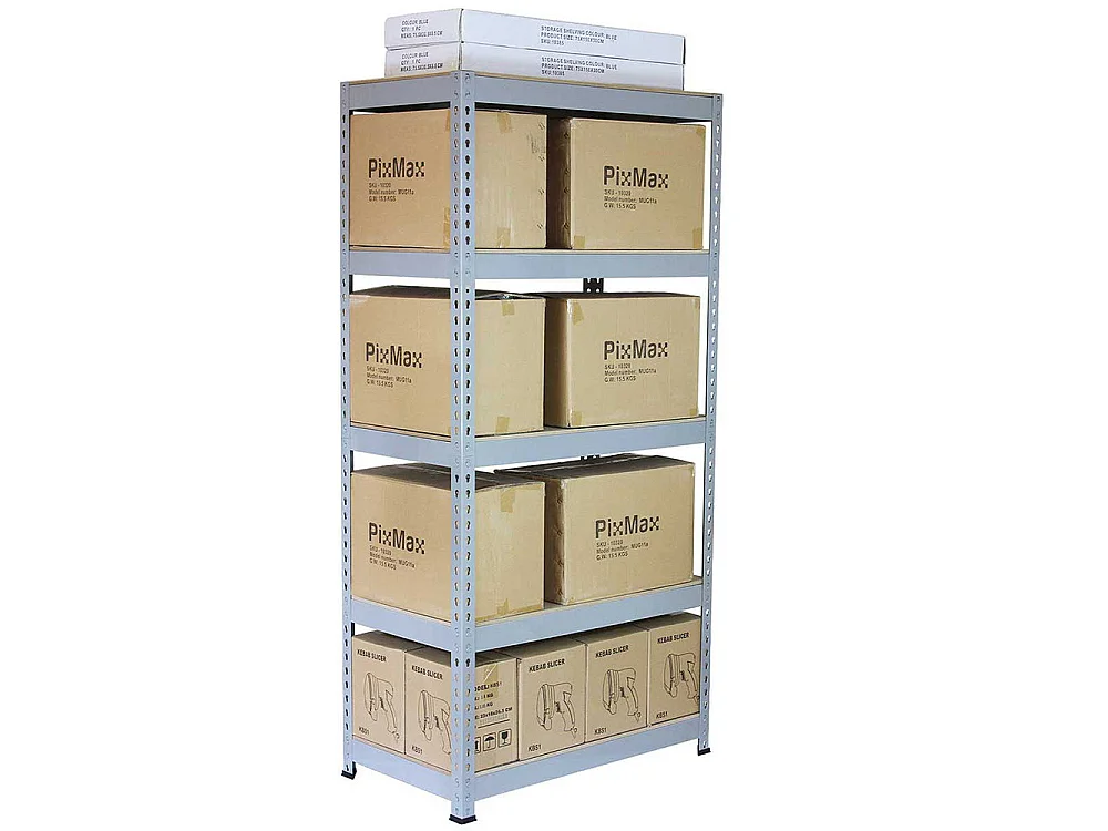 Monster Racking - 1 Rayonnage Q-Raxen Acier Gris 90cm x 50cm x 180cm