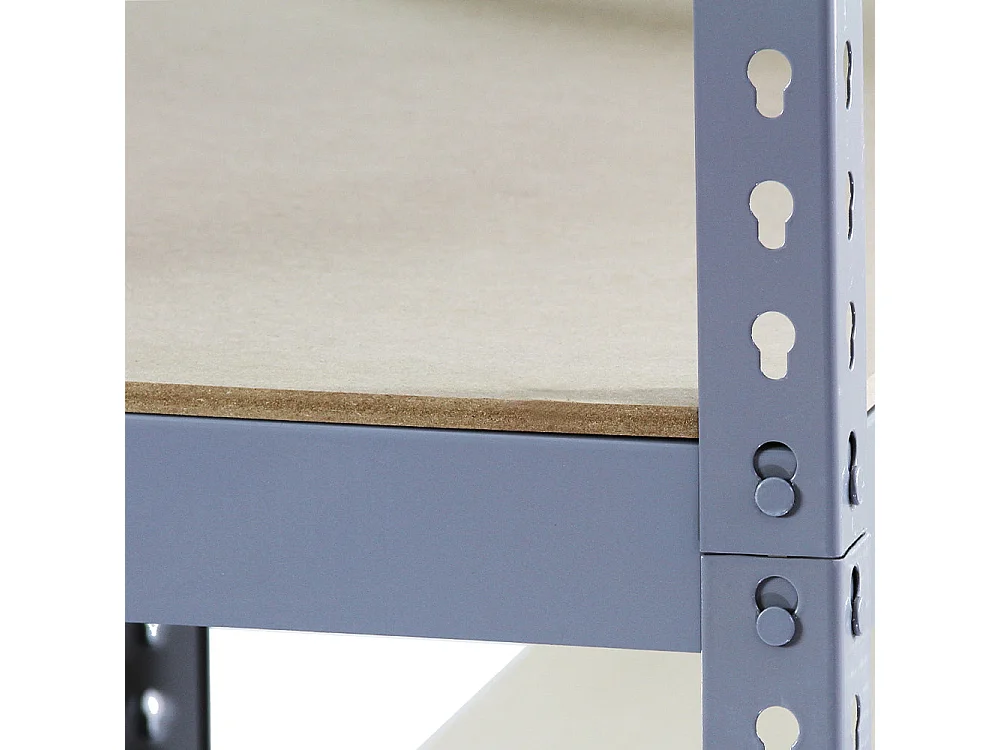 Monster Racking - 1 Rayonnage Q-Raxen Acier Gris 90cm x 50cm x 180cm