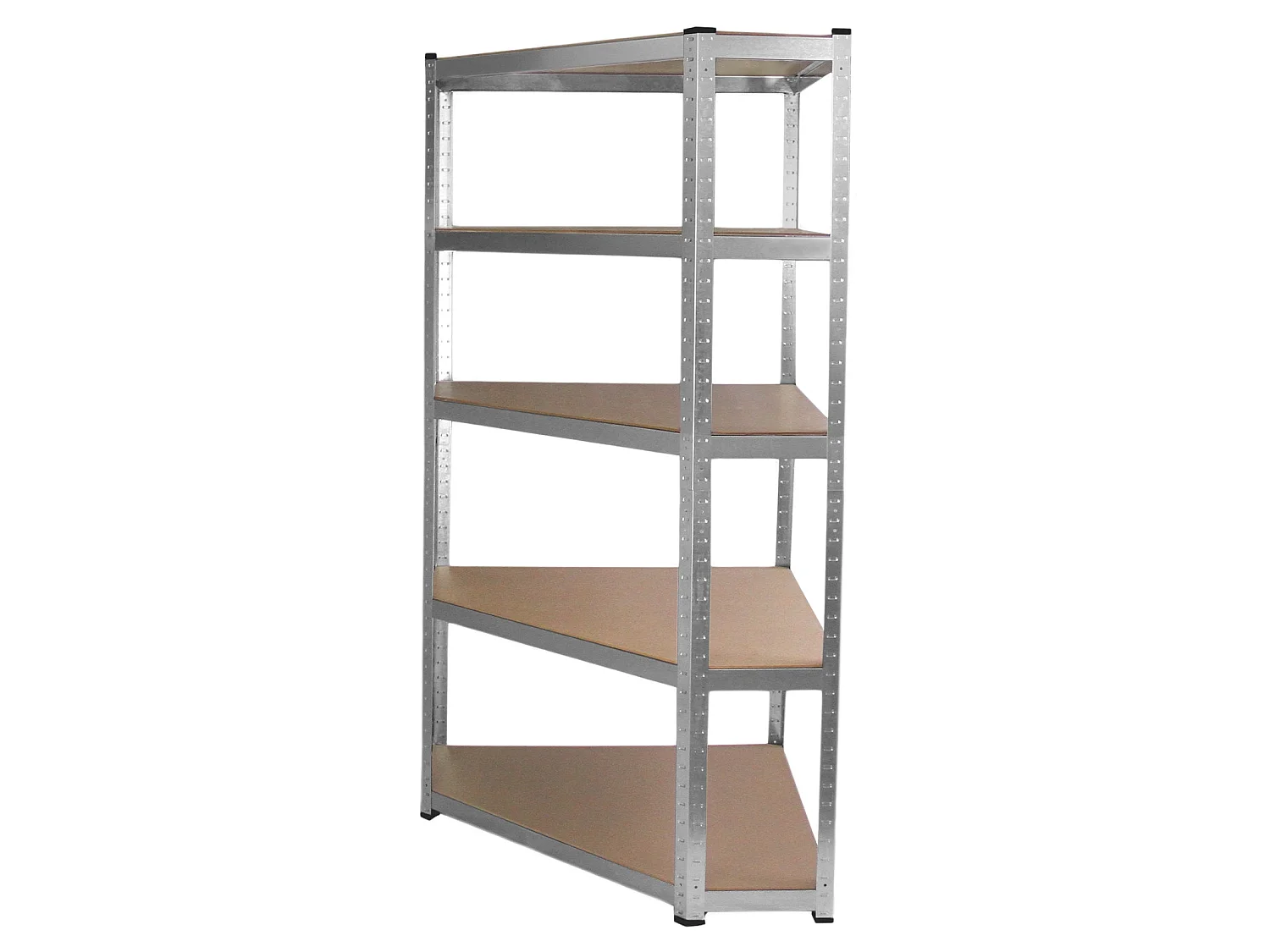 Lot de 2 Etagères de Rangement de 90cm & 1 Etagère d'Angle Galwix