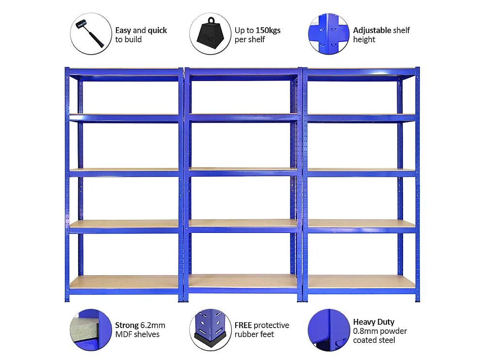 Monster Racking T-Rax 75cm Lagerregal Blau
