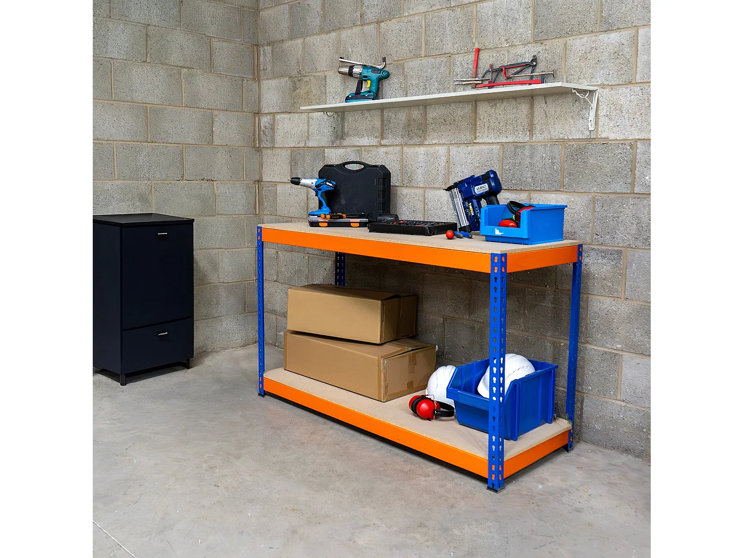 S-Rax 2-stufige Werkbank- 90cm x 45cm x 90cm