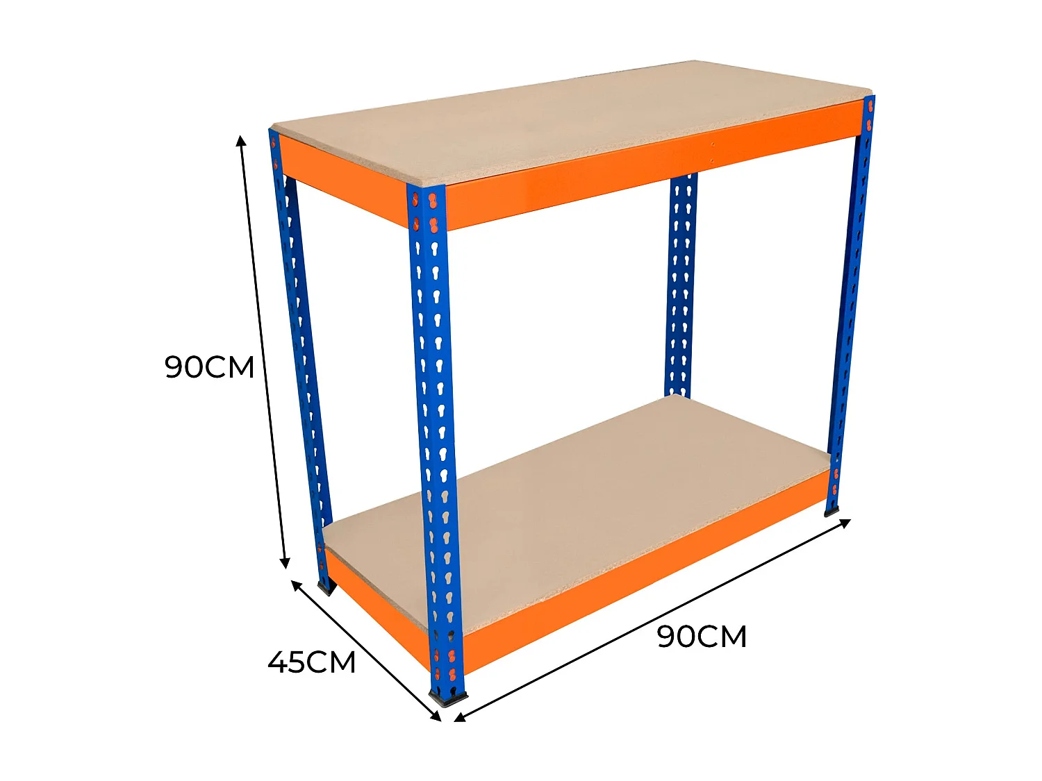 S-Rax 2-stufige Werkbank- 90cm x 45cm x 90cm