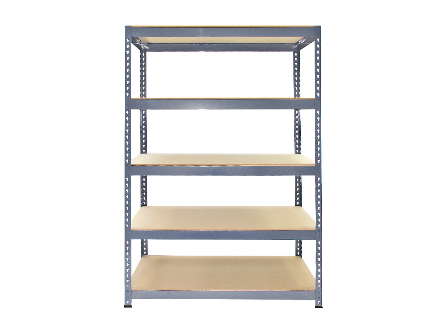 Scaffale da Garage ad Incastro Q-Rax - Grigio - 90cm x 50cm - 3 Pezzi con Martello