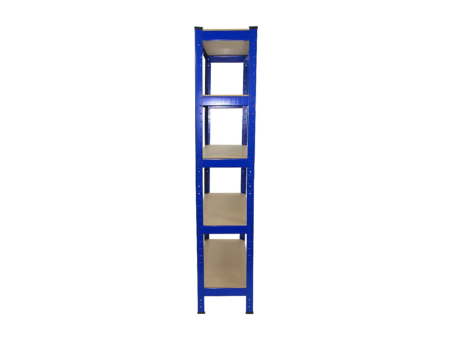 4 Scaffali T-Rax In Acciaio Senza Bulloni Blu 75cm