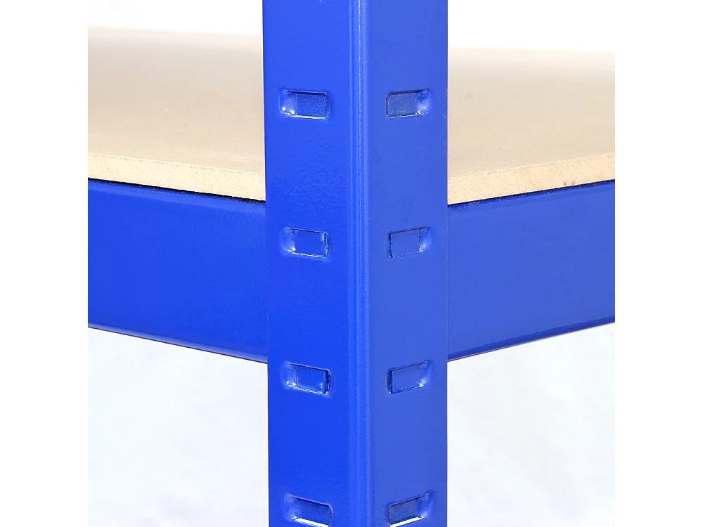 9 Scaffali T-Rax In Acciaio Senza Bulloni Blu 120cm