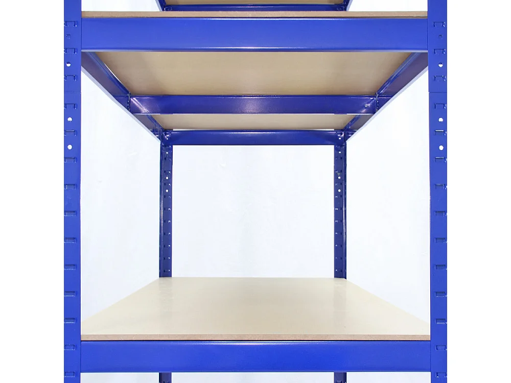 9 Scaffali T-Rax In Acciaio Senza Bulloni Blu 120cm