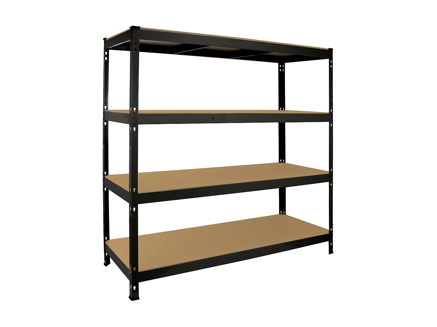 Scaffale da Garage ad Incastro Q-Rax - Nero - 160cm x 60cm