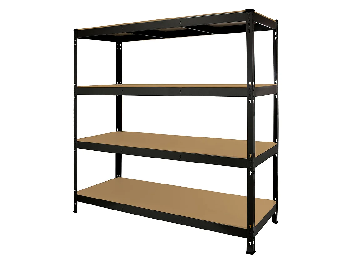 Monster Racking Schwerlastregal Lagerregal 160cm x 160cm x 60cm - Schwarz